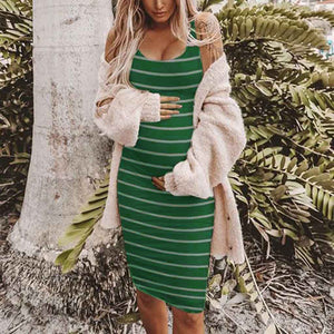 Discover the Perfect Striped Maternity Vest Dress