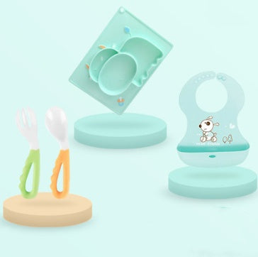 Baby Silicone Suction Feeding Bowl Cartoon Design