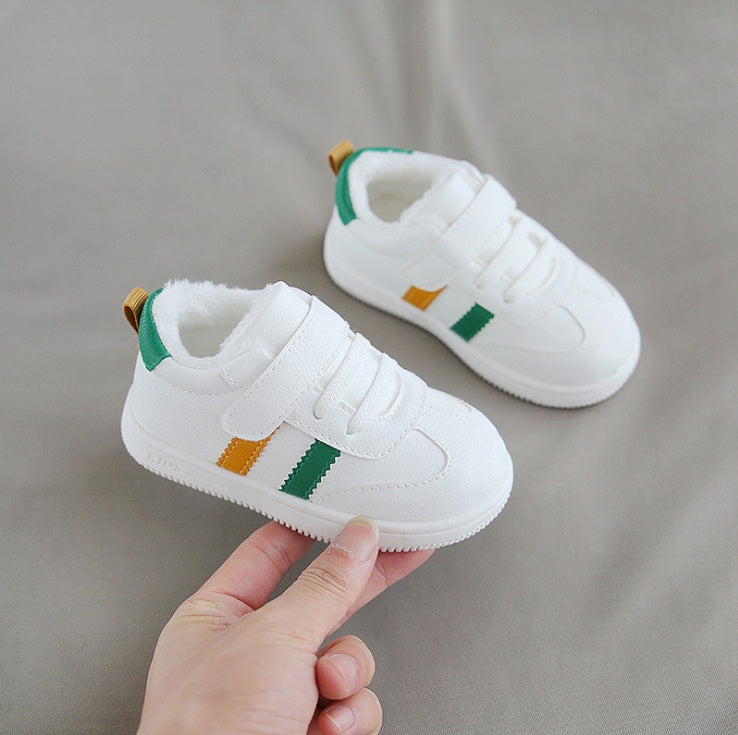 Baby Velcro Little White Shoes