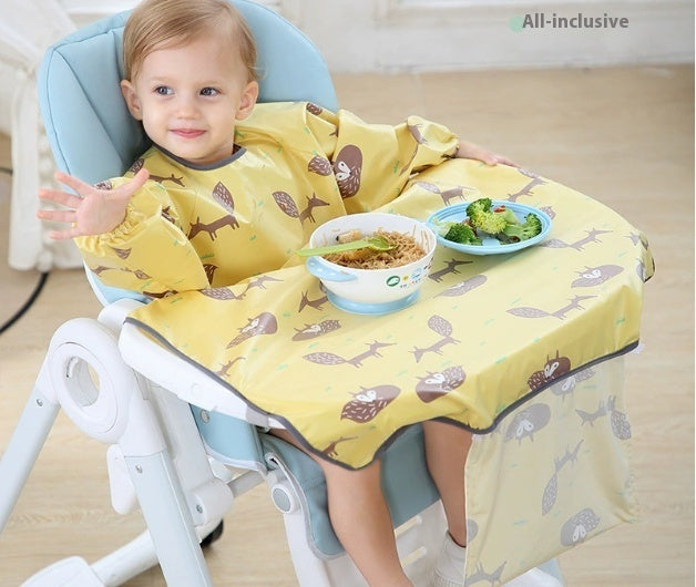 Baby Feeding Bib Apron Cover Gown