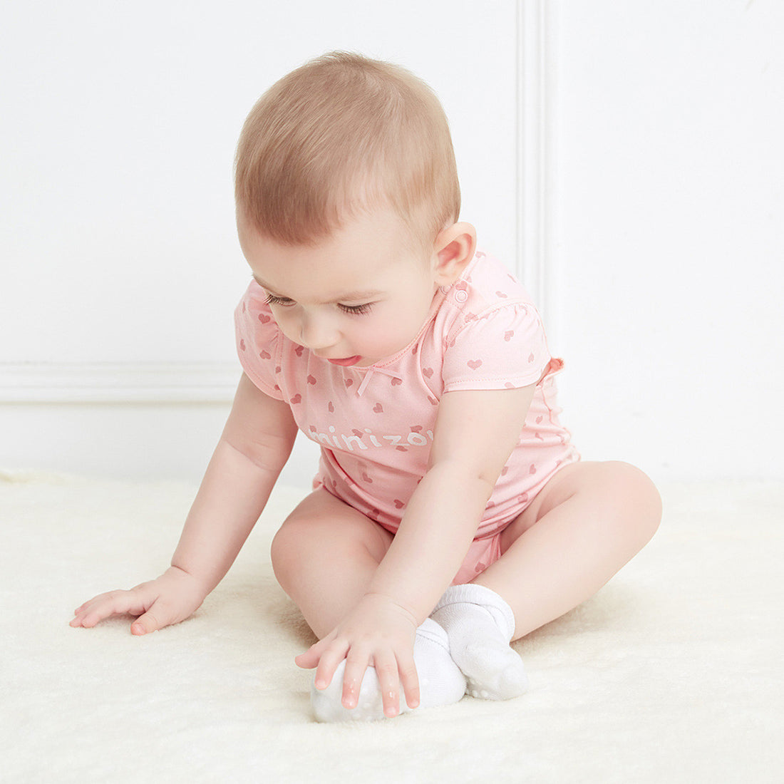 Short Sleeve Baby Girl Romper Onesie