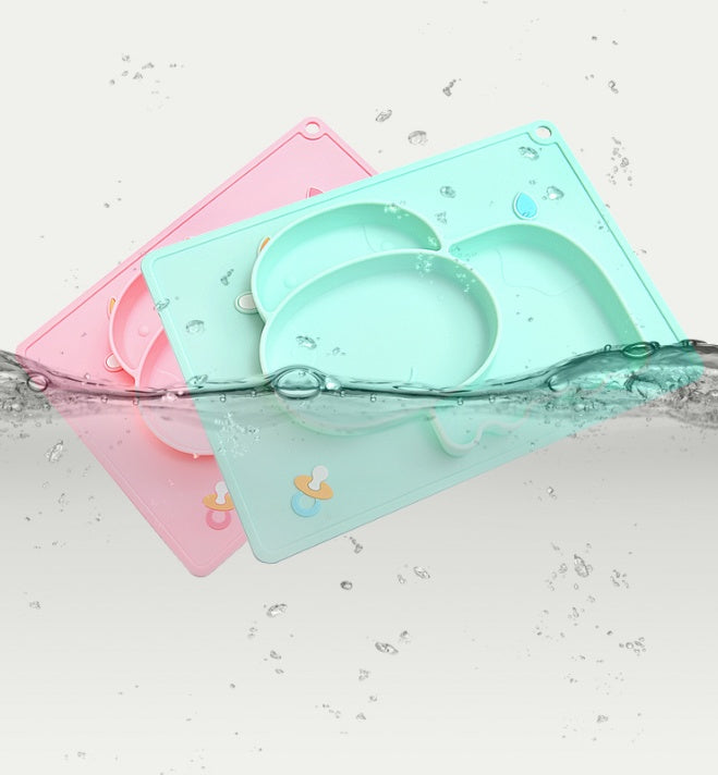 Baby Silicone Suction Feeding Bowl Cartoon Design