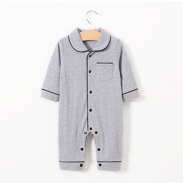 Baby Solid Color Pajamas Onesies Kids Clothes