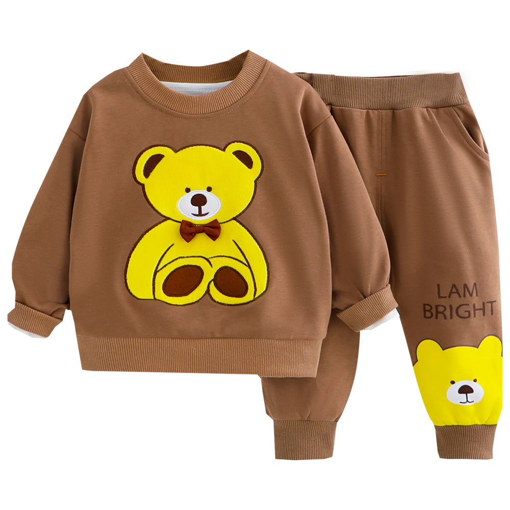 Baby Round Neck Two-Piece Outfit Set