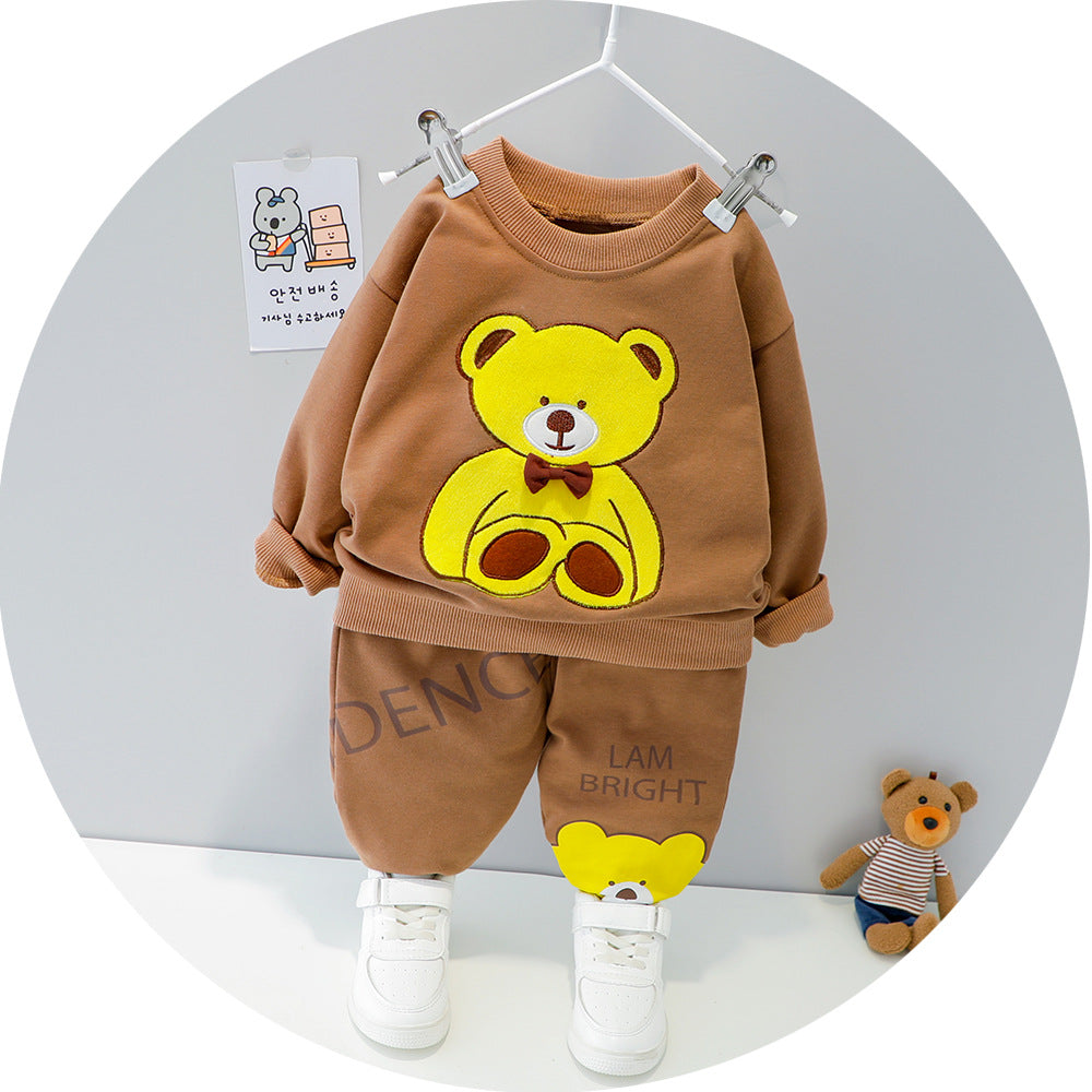 Baby Round Neck Two-Piece Outfit Set