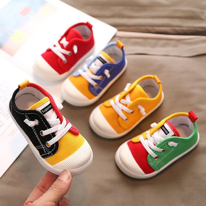 Children Canvas Indoor Cloth Shoes