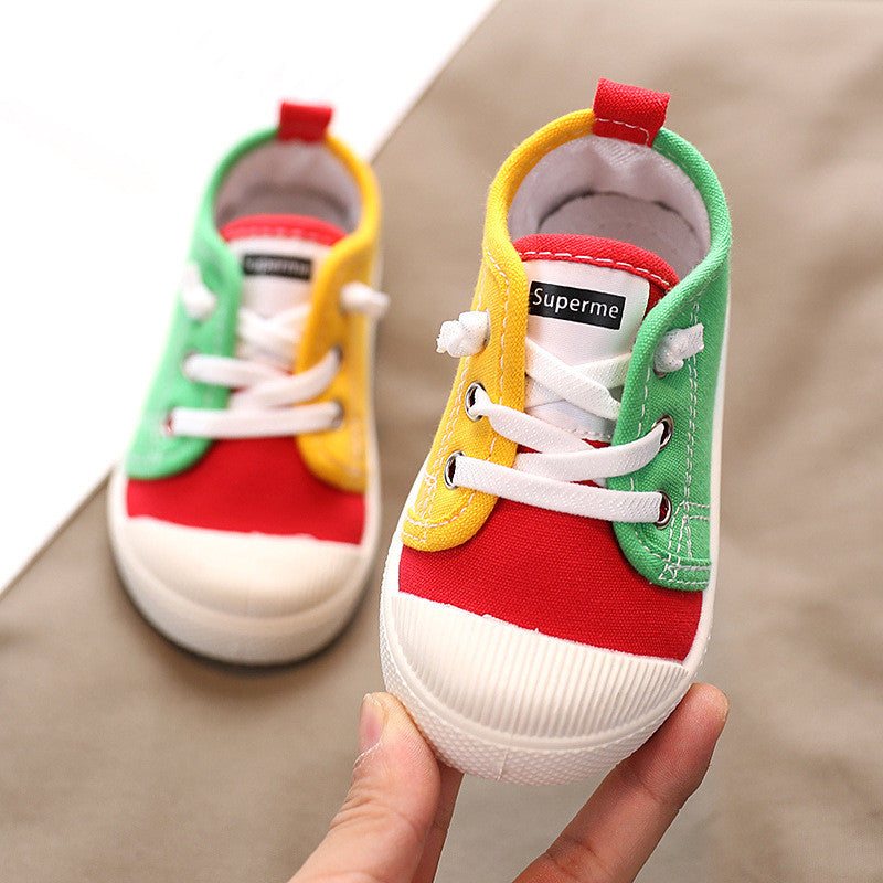 Children Canvas Indoor Cloth Shoes
