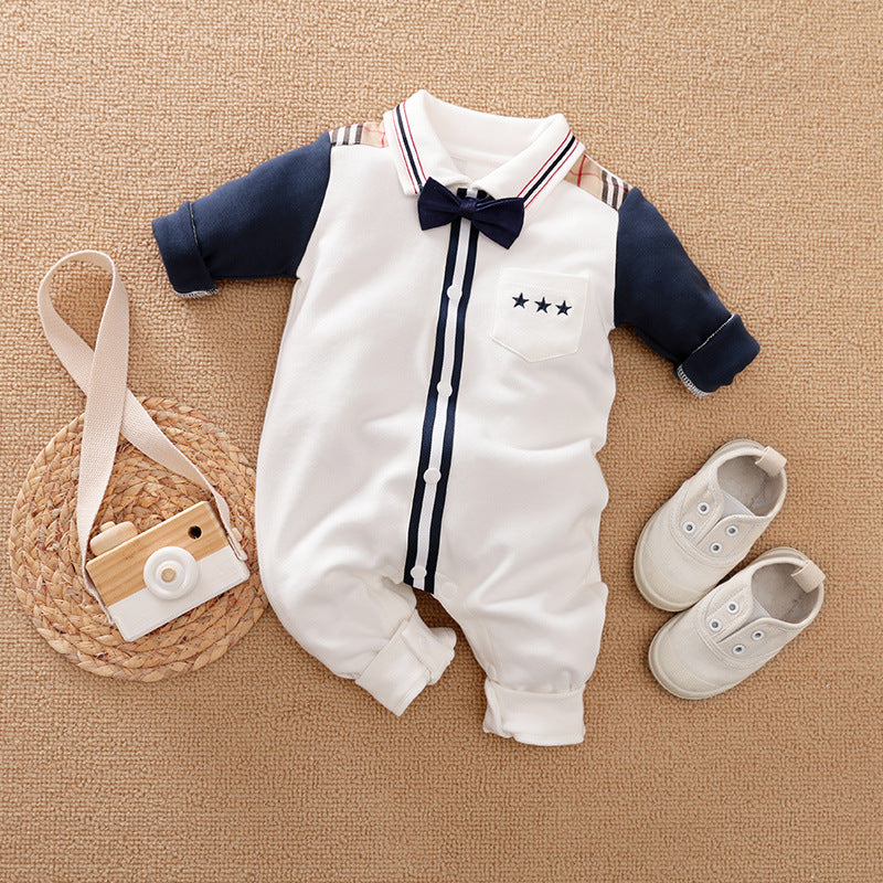 Baby Gentlemen Long Sleeve Romper Clothes