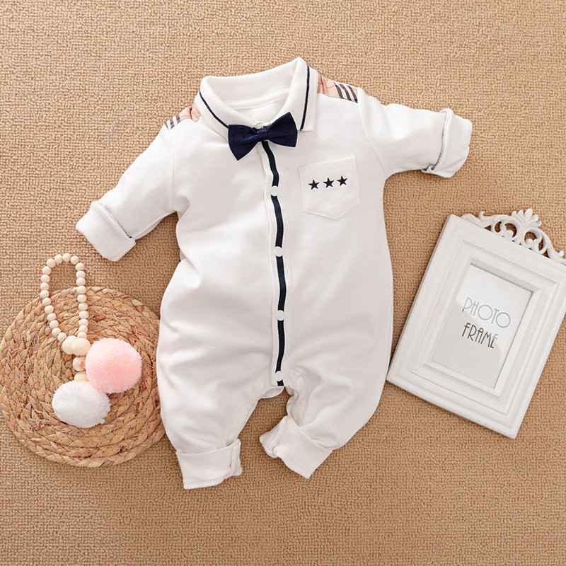 Baby Gentlemen Long Sleeve Romper Clothes