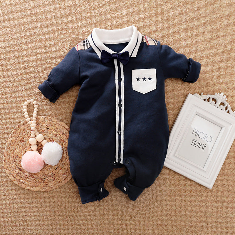 Baby Gentlemen Long Sleeve Romper Clothes