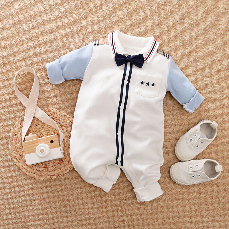 Baby Gentlemen Long Sleeve Romper Clothes