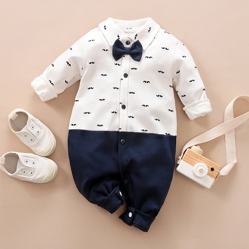 Baby Gentlemen Long Sleeve Romper Clothes