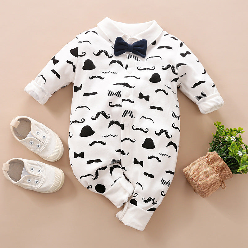 Baby Gentlemen Long Sleeve Romper Clothes