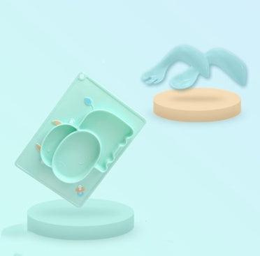 Baby Silicone Suction Feeding Bowl Cartoon Design