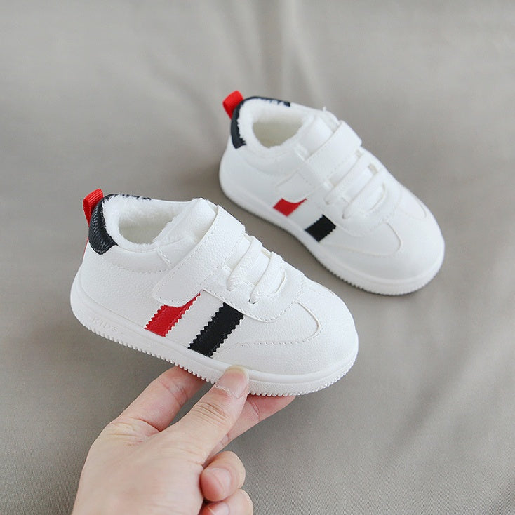 Baby Velcro Little White Shoes