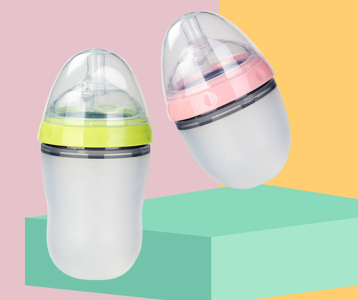 Baby Silicone Breast Milk Feeding Bottle