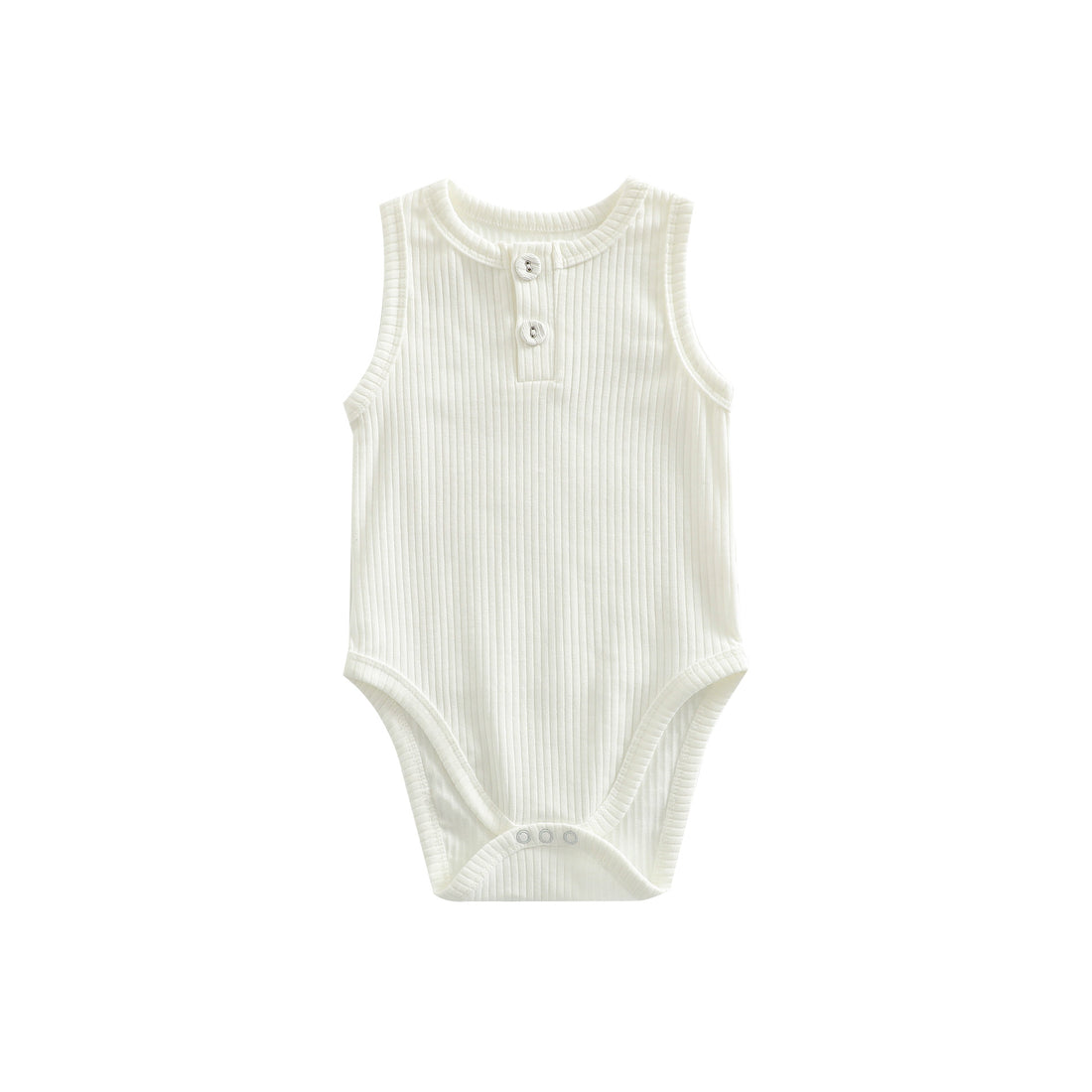 Sunken Stripe Cotton Baby Girl Romper Vest