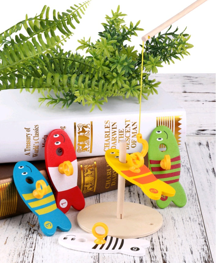 Wooden Fishing Educational Toy For Early Childhood