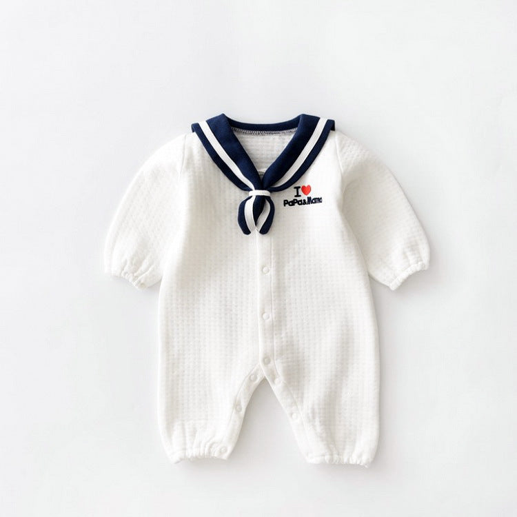 Navy Style Newborn Baby Onesie Outfit
