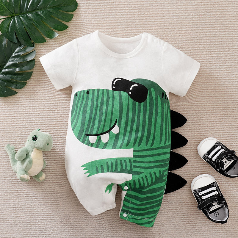Newborn Cartoon Short Sleeve Baby Romper
