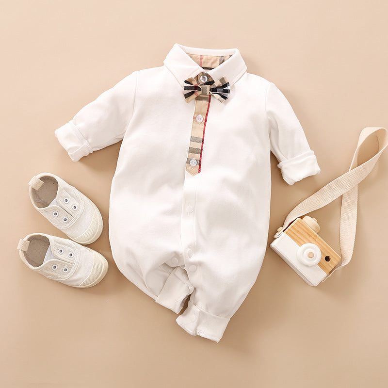 Baby Gentlemen Long Sleeve Romper Clothes