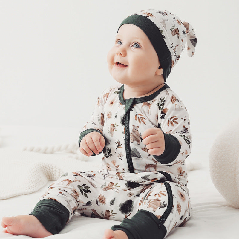 Baby Bamboo Fiber Spring Clothes