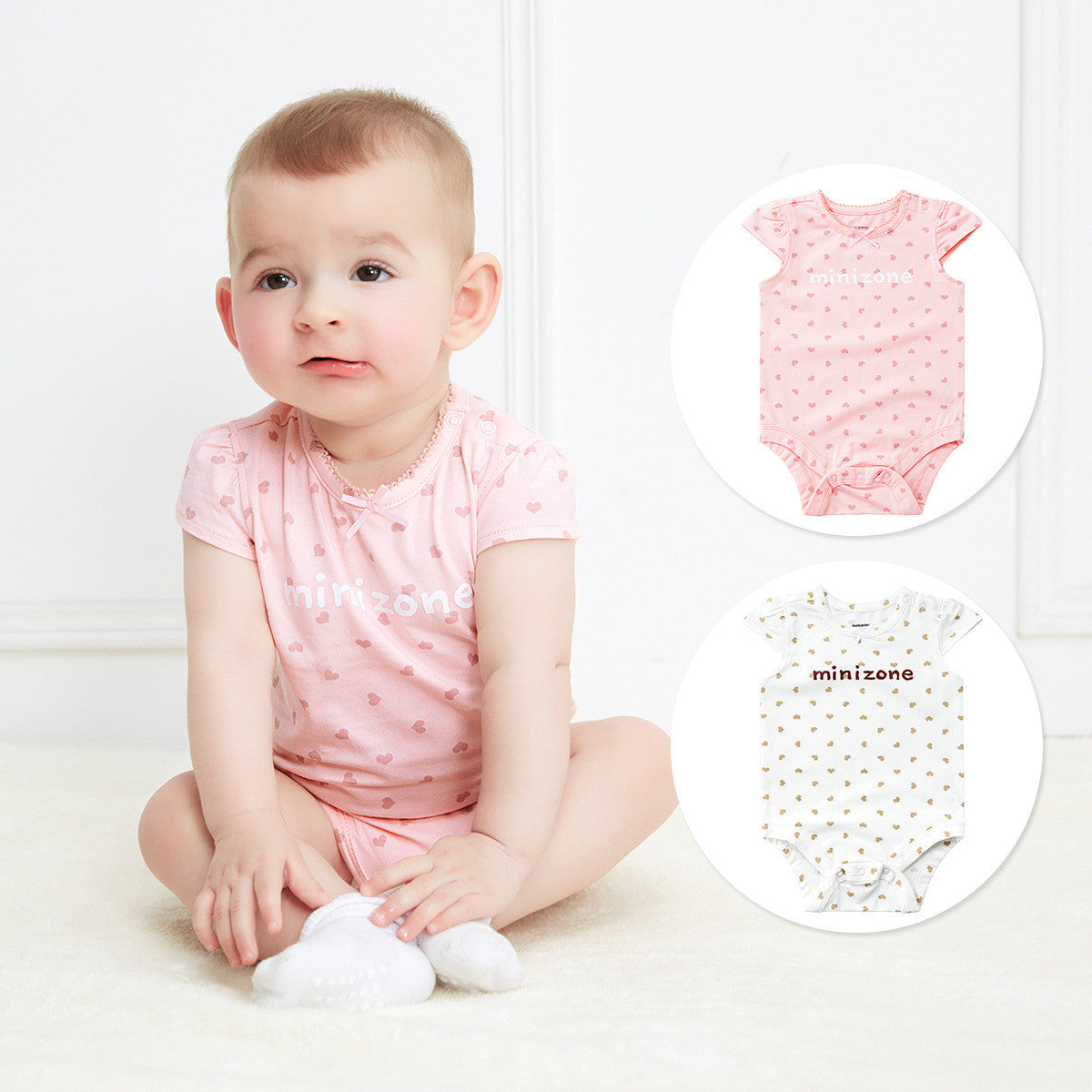 Short Sleeve Baby Girl Romper Onesie