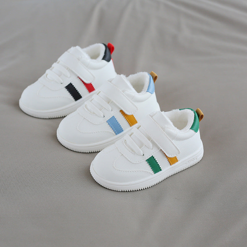 Baby Velcro Little White Shoes