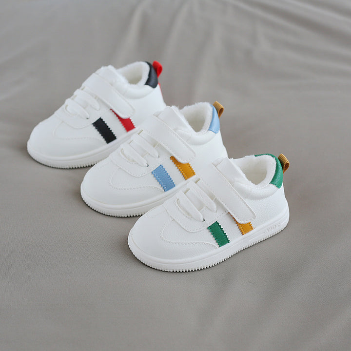 Baby Velcro Little White Shoes