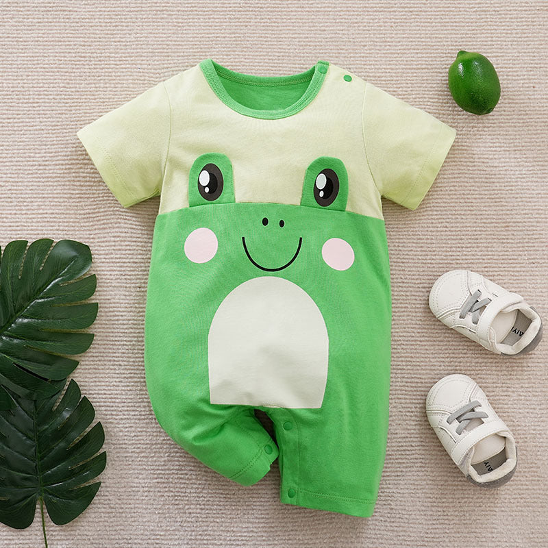 Newborn Cartoon Short Sleeve Baby Romper