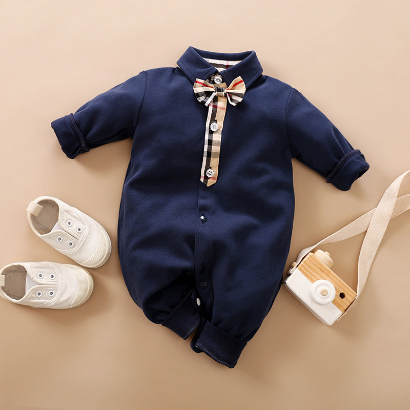 Baby Gentlemen Long Sleeve Romper Clothes