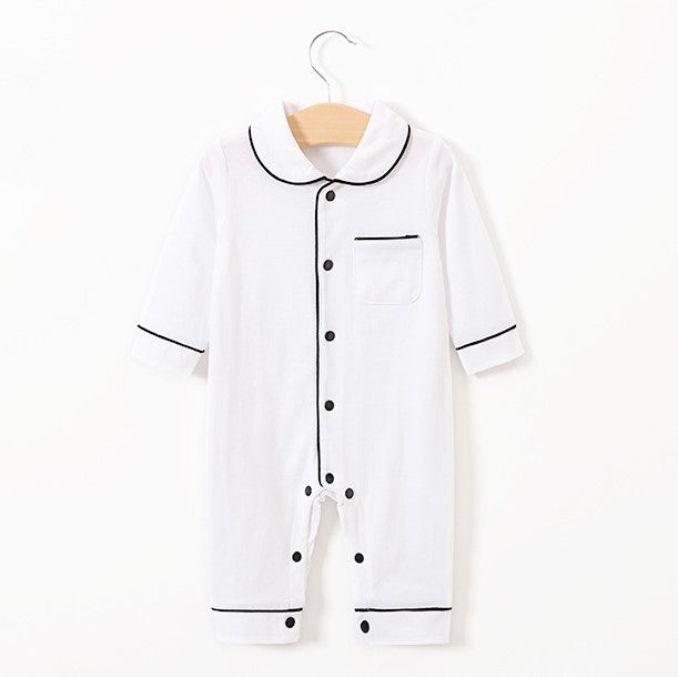 Baby Solid Color Pajamas Onesies Kids Clothes