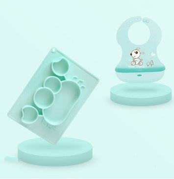 Baby Silicone Suction Feeding Bowl Cartoon Design