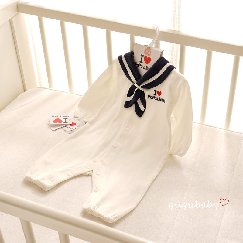 Navy Style Newborn Baby Onesie Outfit