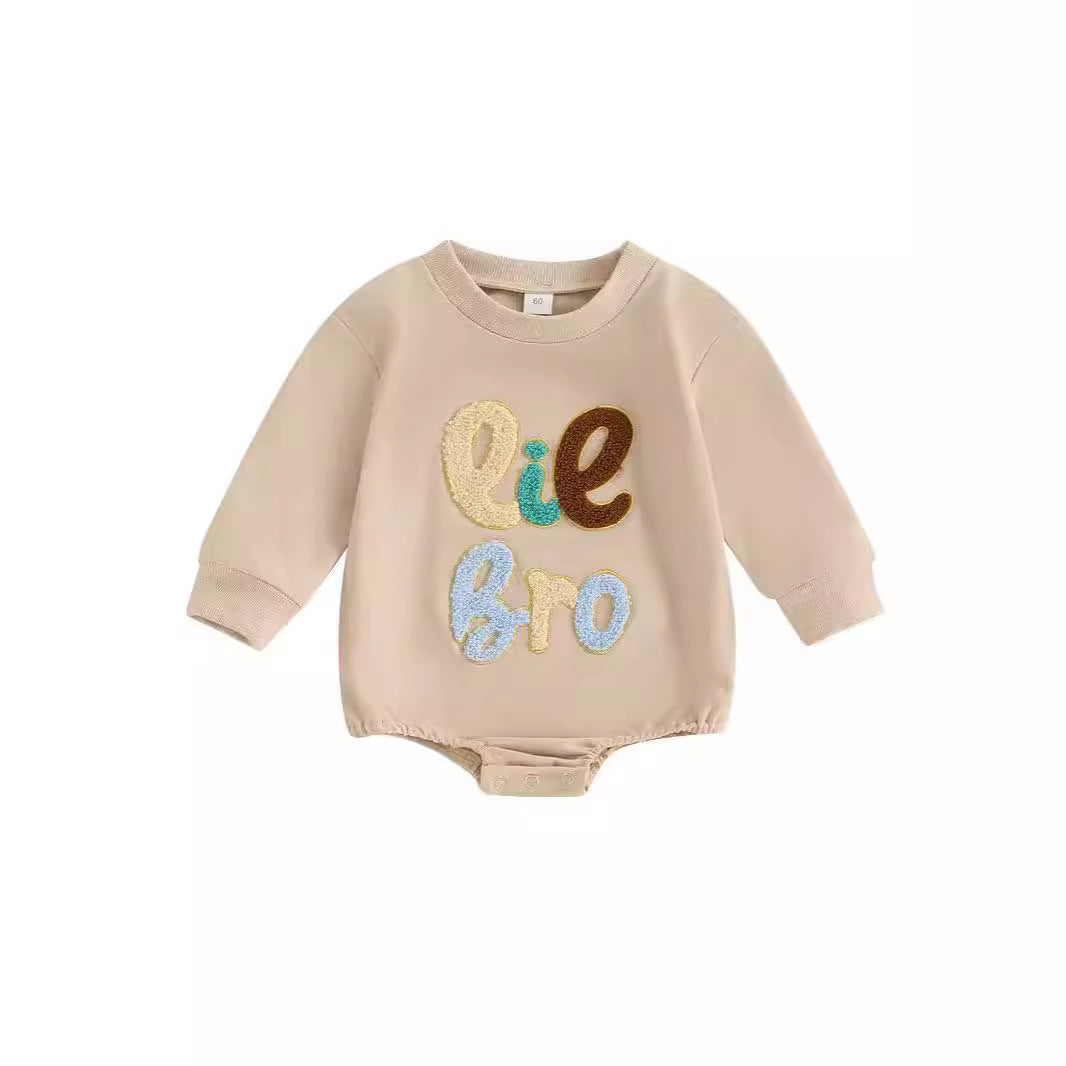 Baby Boy Autumn Sweatshirt Romper Clothes