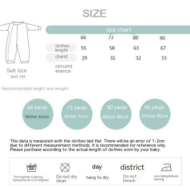 Baby One-Piece Romper Comfortable Home Pajamas