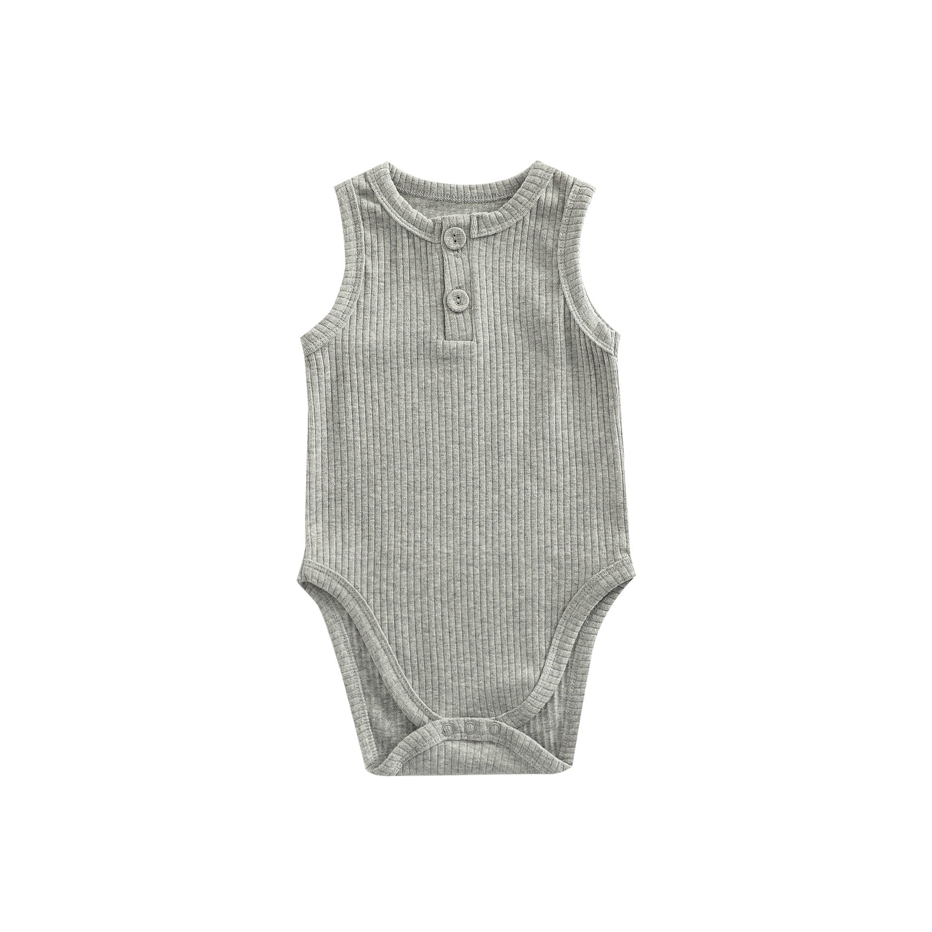 Sunken Stripe Cotton Baby Girl Romper Vest