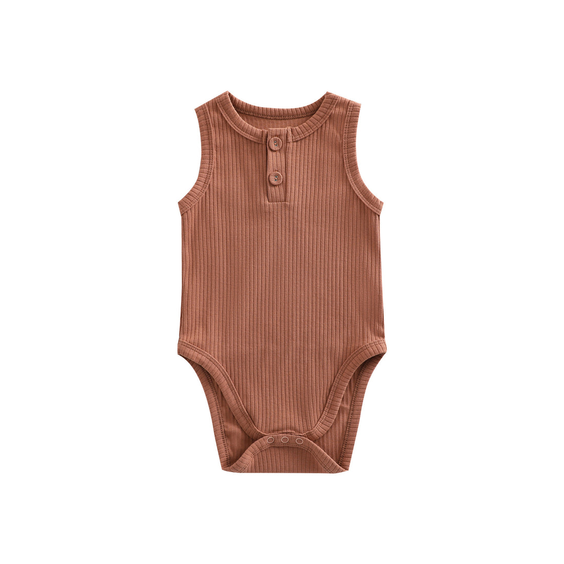 Sunken Stripe Cotton Baby Girl Romper Vest