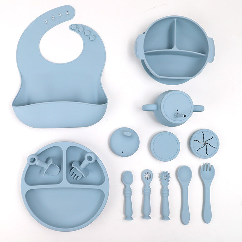 Baby Silicone Feeding Tableware Set 15-Piece