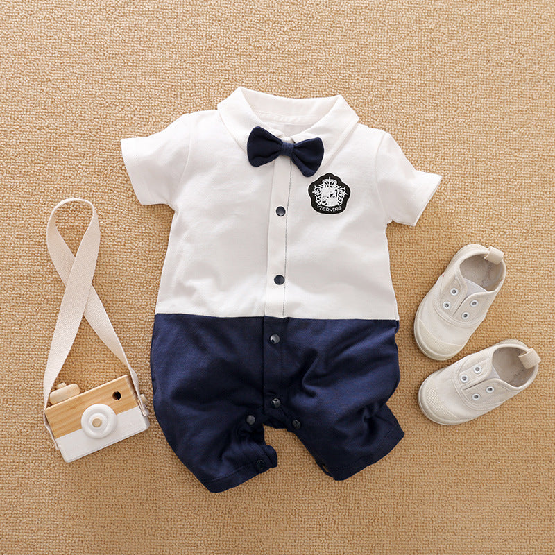 Baby Gentlemen Long Sleeve Romper Clothes