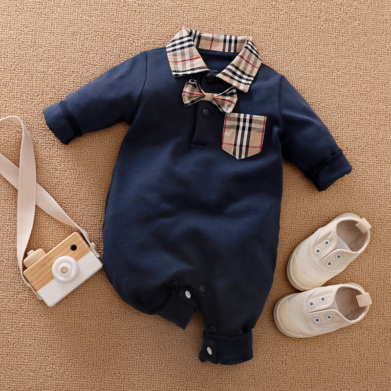 Baby Gentlemen Long Sleeve Romper Clothes