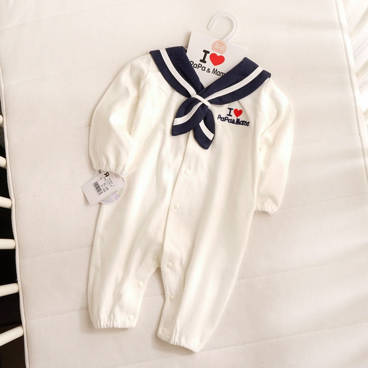 Navy Style Newborn Baby Onesie Outfit