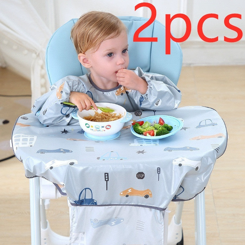 Baby Feeding Bib Apron Cover Gown