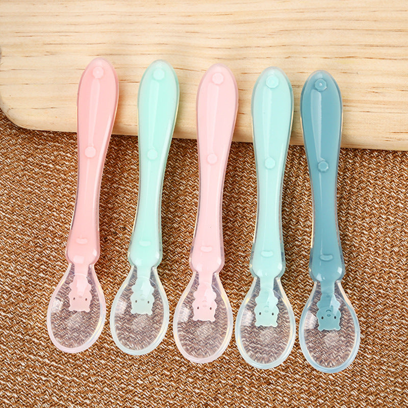 Baby Silicone Feeding Spoon Tableware