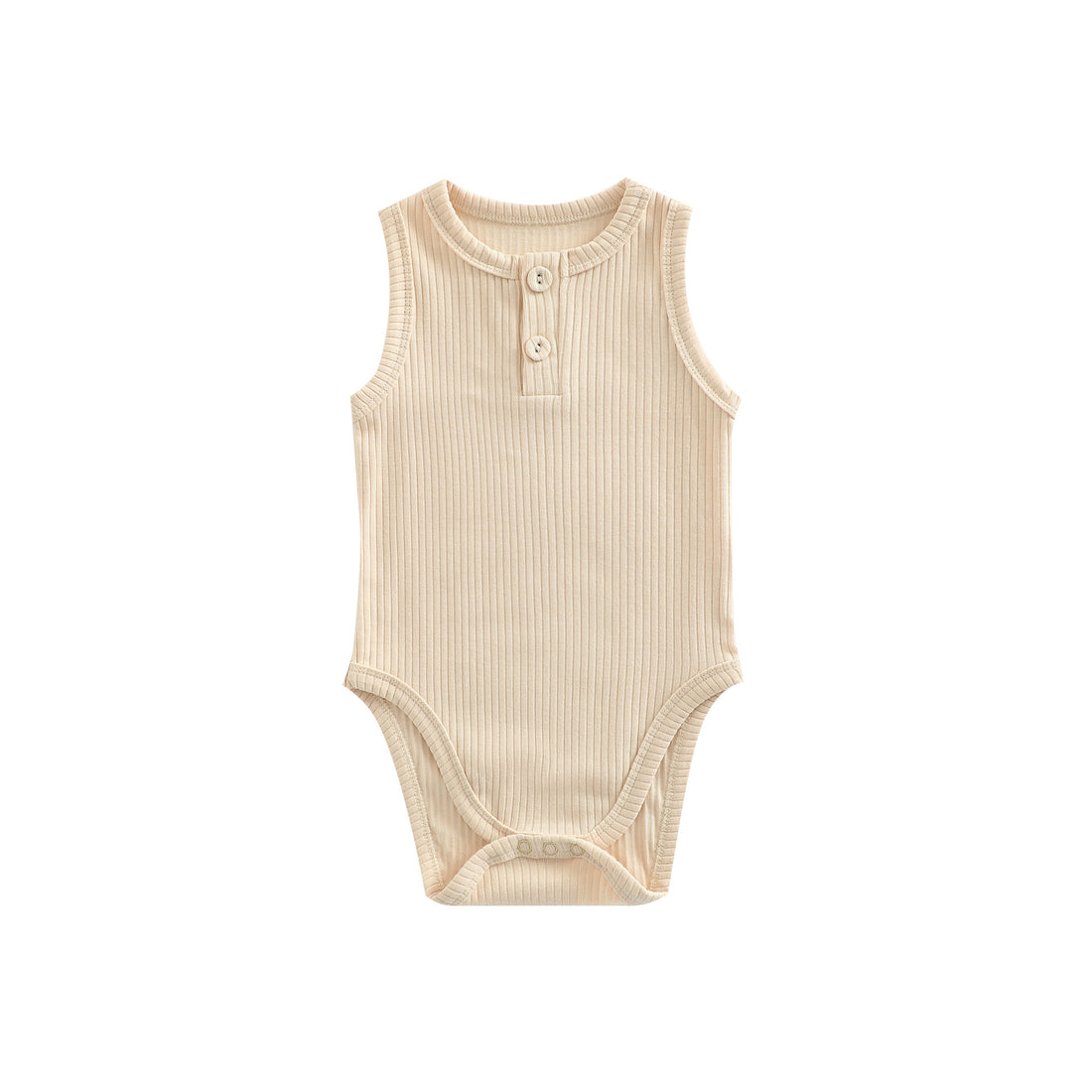 Sunken Stripe Cotton Baby Girl Romper Vest