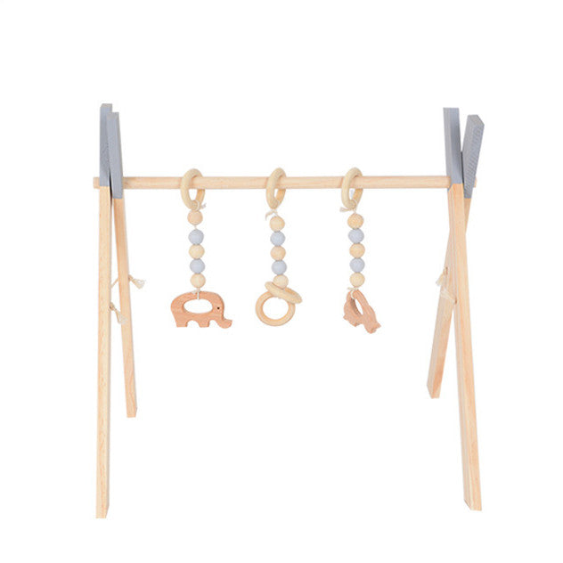 Wooden Baby Fitness Frame Educational Toy Gym
