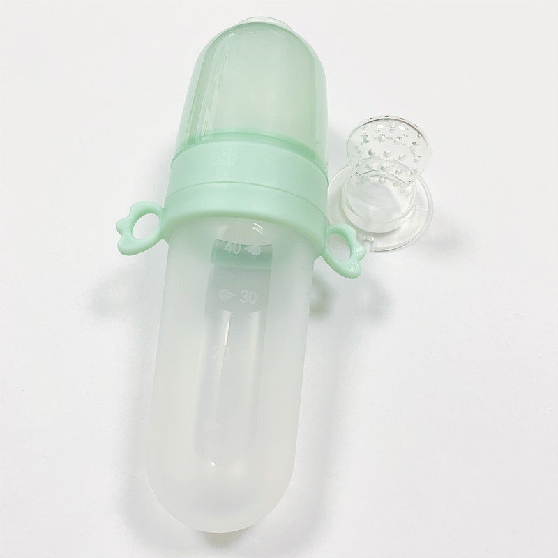 Baby Silicone Squeeze Feeding Spoon Bottle