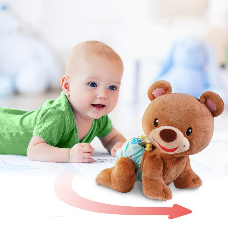 Learn To Crawl Boo Bear Baby Crawling Toy