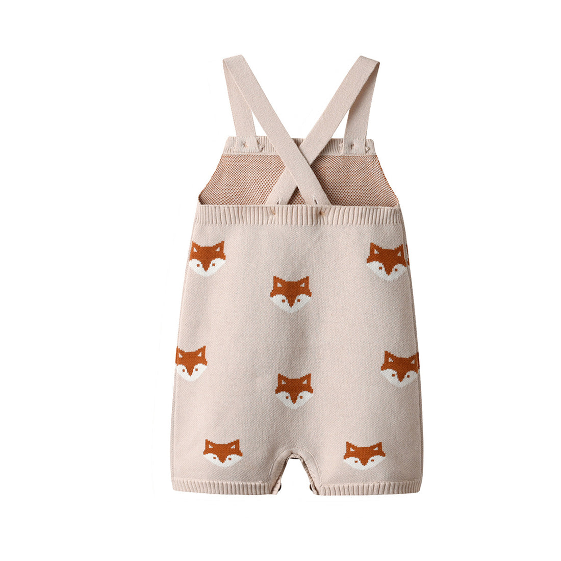 Fox Knitted Strap Baby Romper Jumpsuit