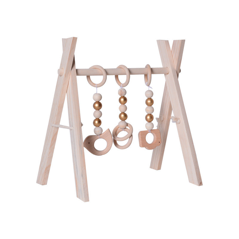 Wooden Baby Fitness Frame Educational Toy Gym